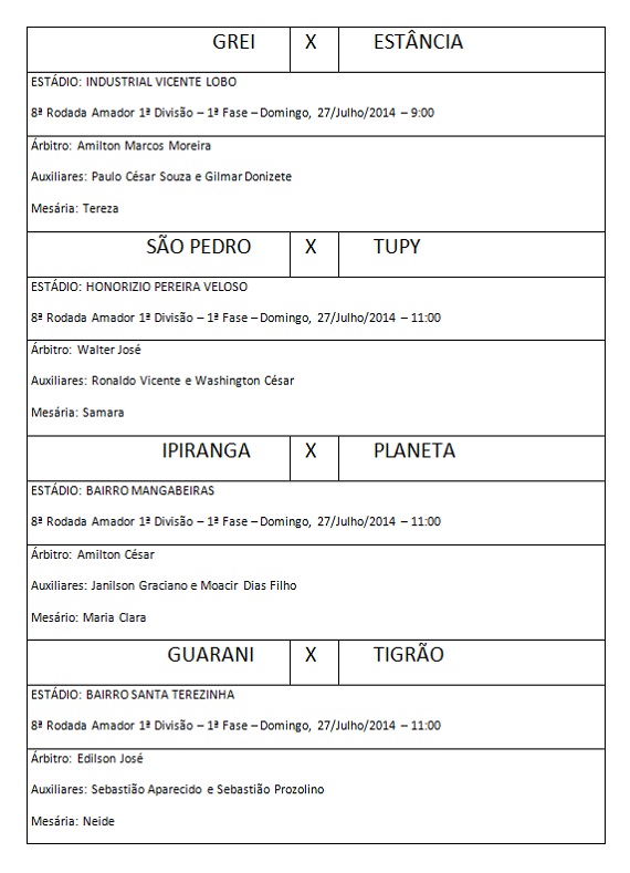 Arbitros 8ª rodada Amadorão 2